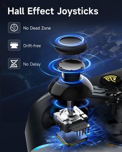 EasySMX X15 Inalámbrico Mejorado para Gamepad con Joysticks/Triggers/Iluminación RGB, Sin Desviación del Joystick/Ni Zona Muerta, Compatible con Windows - Product Image 5