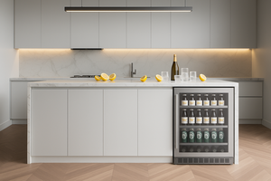 Oem Tùy Chỉnh 46-Chai Undercounter Rượu Vang Mát Khu Vực Duy Nhất Nhiệt Độ Không đổi Điện Cho Hộ Gia Đình Khách Sạn Sử Dụng Được Xây Dựng Trong Màu Đỏ - Product Image 5