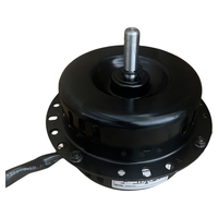 Ventilateur soufflant FFU 400 monophasé AC 208-230V à moteur à aimant permanent, boîtier noir, entraînement par arbre pour purificateur d'air et refroidisseur