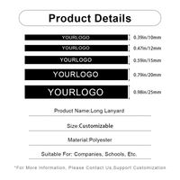Lanière personnalisable en polyester avec impression par sublimation, avec crochet, logo, lanière personnalisée