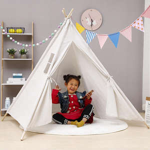 Carpa Infantil <span class=keywords><strong>de</strong></span> Lino y Algodón para Picnic al Aire Libre, <span class=keywords><strong>Casa</strong></span> <span class=keywords><strong>de</strong></span> Juegos Interior para Niños y Niñas, Castillo <span class=keywords><strong>de</strong></span> <span class=keywords><strong>la</strong></span> <span class=keywords><strong>Reina</strong></span> - Product Image 2