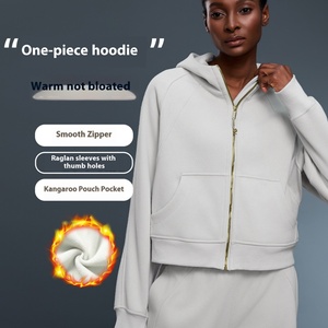 Suéter Cárdigan con Capucha para Mujer, Ligero, Cortavientos, Forrado de Felpa, para Otoño e Invierno, Estilo Deportivo Informal, Holgado y Combinable - Product Image 6