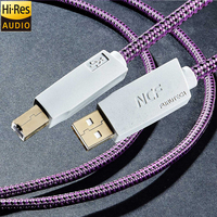 Cable de Datos USB-B 2.0 YIVO XSSH GT2 NCF Alpha OCC de Cobre, Cable DAC de Alta Fidelidad Plateado para Micrófono y Monitor