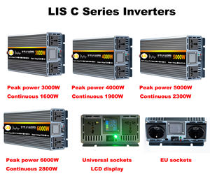 LiHELi <span class=keywords><strong>5000</strong></span> W Écran LCD Dc 12v 24v 48v 60v à Ac 220v 230v <span class=keywords><strong>5000</strong></span> Watt Onduleur à onde sinusoïdale pure <span class=keywords><strong>5000</strong></span> W Prix d'usine - Product Image 6