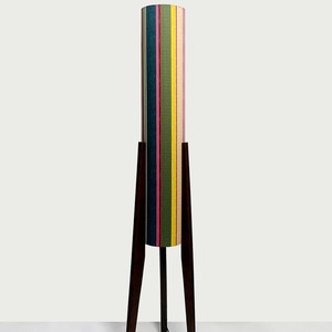 Lampe sur pied Liberty Fabric avec base en bois massif, éclairage LED, éclairage d'ambiance pour la maison, lampe cadeau, couverture de 15 à 30 m² - Product Image 4