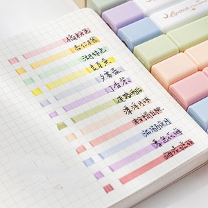 Mới Dễ Thương Morandi Học Sinh Văn Phòng Phẩm Cung Cấp Bộ 6 cái/hộp <span class=keywords><strong>Mini</strong></span> Macaron Nhà Sản Xuất Bút Phẳng Khối Tô Màu Tùy Chỉnh - Product Image 2