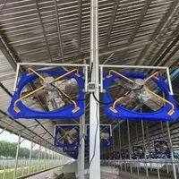 50/54 Zoll Rinder-Kühlventilator Industrieller Axialventilator für Milchviehbetriebe zur Belüftung & Hitzebelastungsreduzierung
