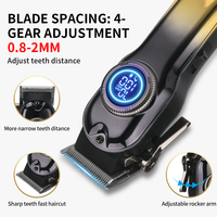 Tondeuse PRITECH Tendances pour Homme, Tondeuse à Cheveux Rechargeable Originale et Professionnelle, Clipper à Tête Métallique Personnalisé
