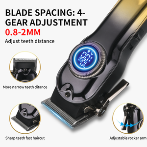 PRITECHトレンド理髪トリマーTondeuse a Cheveux充電可能カスタムオリジナルヘアクリッパー専門家用男性用ヘッドメタル - Product Image 3