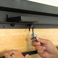 Établi pliant pliable fixé au mur robuste en métal bricolage Garage Table de travail pliable établi mural montable