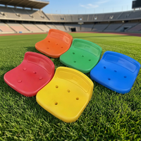 Siège en plastique HDPE durable CGC, siège de stade de football, chaise de spectateur, siège sportif réglable pour l'intérieur, 42x42x18cm