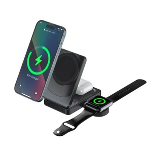 2025 3 en 1 Station de charge sans fil 15w 3 en 1 Cube pliable rotatif <span class=keywords><strong>chargeur</strong></span> sans fil support de charge magnétique pour iPhone - Product Image 1