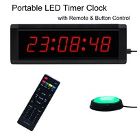 Reloj de Pared Digital LED YIZHI de 1.5 Pulgadas con Cronómetro y Temporizador de Cuenta Regresiva para Juegos de Desafío de 10s con Control por Botón