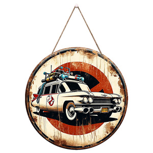 En stock : décorations murales de plaques d'immatriculation de style rétro américain, pendentifs de voiture créatifs, décorations de bar, panneaux suspendus en bois. - Product Image 5