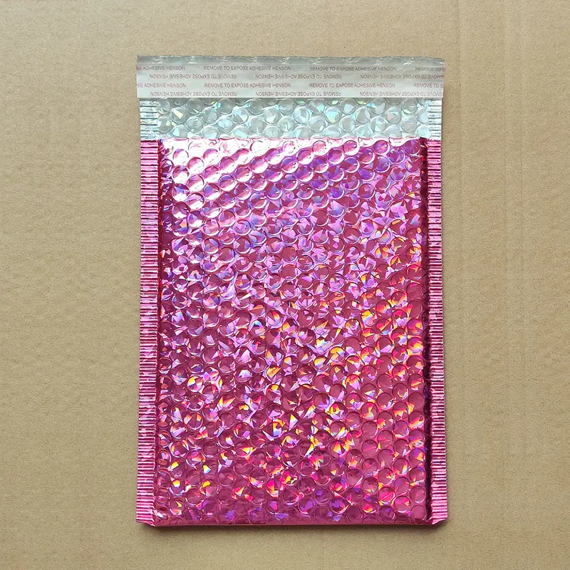 Factory Price Packaging Shipping Bag Enveloppe Bulle Custom Rose Gold Pink Bubble Mailer Padded Envelopes