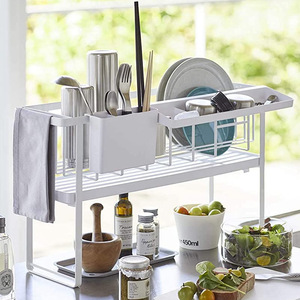 Estante para platos de cocina de acero inoxidable independiente/estante para secar platos de cocina/escurridor de platos - Product Image 5