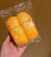 Jouet Squishy Nunu Twin en forme de bâtonnets de pain frit, en mousse PU à remontée lente, doux à presser, jouet sensoriel anti-stress, cadeau fantaisie