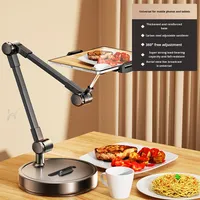 Nouveau support de téléphone portable flexible et portable, hauteur et angle réglables, rotation à 360 degrés, support de tablette de bureau en acier carbone