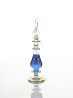 Vente en gros GRAND BAZAAR ÉGYPTE Flacon de parfum en verre égyptien 2 |   Soufflé à la bouche pour l'or 24 carats gravé à la main |   Tailles de 2 ml à 12 ml pour