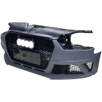 Piezas de automóvil Audi RS4 de alta calidad, parachoques delantero usado, estilo RS, fibra de carbono, labio trasero, barra de toro duradera con recortes de escape