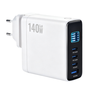 Wholesale OEM 140W Gallium Nitride Power <b>Adapter</b> TFT Screen Display 3C1A USB <b>C</b> Fast Charger For MacBook iPhone - Product Image 1