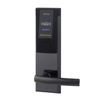 Serrure de porte intelligente électronique programmable en acier inoxydable avec carte RFID IC PHT609 pour portes en bois de 38-55 mm, accès rapide pour hôtels