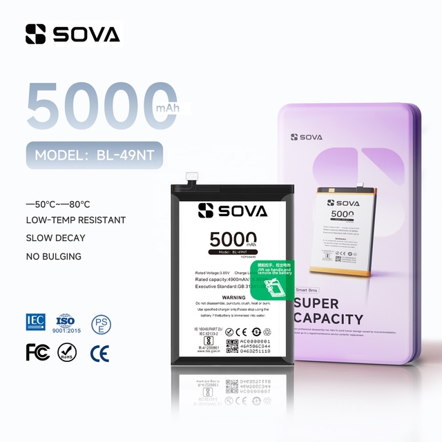 SOVA OEM BL-49NT Battery for Tecno Transsion Spark GO 2023/POP 7PRO Mobile Phone Batteries