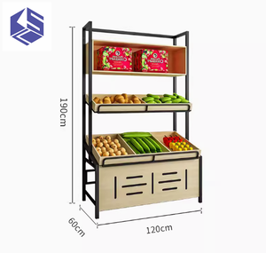 Cửa hàng trái cây khung lưu trữ giá hiện Đại siêu thị trái cây và rau quả hiển thị giá - Product Image 2