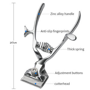 手動バリカン ステンレス鋼製 理容 ヘアスタイリングツール ヘアカッター 家庭用 散髪バリカン - Product Image 4