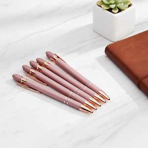 Bolígrafo de Pantalla Táctil Color Oro Rosa, Marcador Mágico, Bolígrafo de Metal Biselado con Doble Espiral para Teléfono Móvil y iPad - Product Image 1