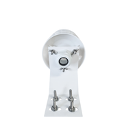 Sensor Suhu dan Kelembapan Termometer Luar Ruangan Pelindung 30mm 6 Lapis Pelat ABS Putih Perisai Radiasi Matahari