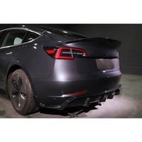 Diffuseurs de pare-chocs arrière en fibre de carbone pour Tesla Model 3 berline 4 portes 2016-2019