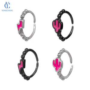 All'ingrosso di alta qualità in acciaio inox per bambini anello del naso disegno del fulmine con pietra zircone alla moda Piercing al naso - Product Image 2