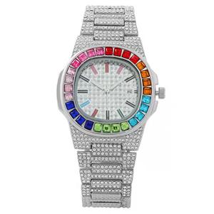 Montres pour hommes et femmes, montres de luxe Frozen, montres serties de diamants, montres en or et en argent, bijoux Hip Hop, cadeau - Product Image 1