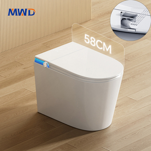 <span class=keywords><strong>Inodoro</strong></span> Inteligente MWD de 58 cm, Bidé Eléctrico Inteligente Montado en el Suelo <span class=keywords><strong>con</strong></span> Función de Lavado Frontal Femenino para <span class=keywords><strong>Baños</strong></span> <span class=keywords><strong>Pequeños</strong></span> - Product Image 1