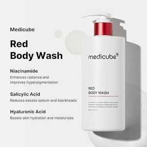 MEDICUBE ครีมอาบน้ำลดสิวสีแดง 400 กรัม ผลิตภัณฑ์ดูแลผิวจากเกาหลี ครีมอาบน้ำผิวขาว พร้อมฟองนุ่ม สำหรับผู้ใหญ่ ดูแลผิวที่มีแนวโน้มเป็นสิว - Product Image 3