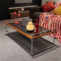 Table basse moderne en verre trempé avec cadre métallique, réversible, portable, réglable en hauteur, rotative, multifonctionnelle, écologique