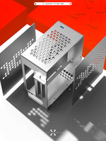 Boîtier pour ordinateur de bureau gamer en aluminium, Mini tour de PC pour carte mère ITX, ordinateur gamer domestique, très petite taille