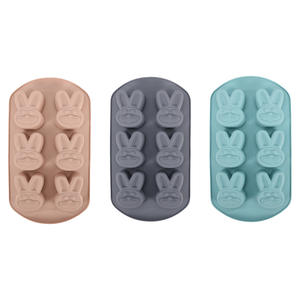 Moule en silicone antiadhésif résistant à la chaleur à six cavités pour <span class=keywords><strong>chocolat</strong></span>, pudding, biscuits, outils de pâtisserie, facile à démouler, pour la <span class=keywords><strong>famille</strong></span> et le bricolage - Product Image 5