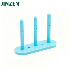 Suporte para Bobinas de Máquina de Costura JINZEN com Três ou Quatro Postos, Caixa de Armazenamento Magnética para Tesouras e Chaves de Fenda - Product Image 3