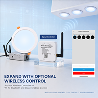 Lampu Panel LED Gouly Factory AC110V-240V 10W Lampu Plafon IP44 Downlight Villa dengan Kontrol Cloud Wi-Fi