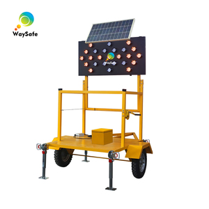 Pannello LED Pieghevole a Freccia per Controllo del Traffico Stradale, in Alluminio, Solare, Alta Luminosità, 15/25 Luci Ambra - Product Image 4