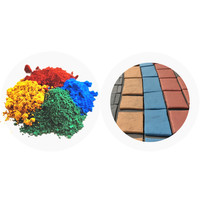Colorant pour ciment, oxyde ferrique Fe2o3, pigment synthétique pour pavés