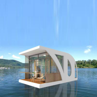 Maison flottante personnalisée en aluminium pour caravane marine, appartement flottant, bateau-maison sur l'eau, maison de loisirs avec moteur