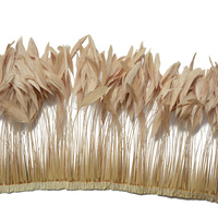 Ivoire couture ruban frange poulet coq plume garniture pour bricolage artisanat vêtements robe Costume accessoire carnaval fête maison