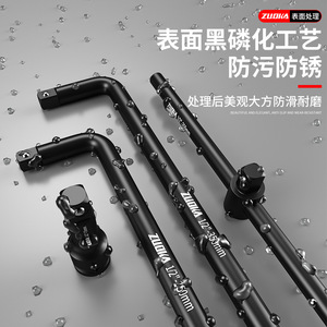 Juego de barras de extensión de 1/2 pulgada ZUOKA, grado industrial, neumáticas, en forma de L y varillas de conexión rectas para superficies - Product Image 3