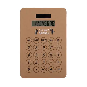 BSCI ISO9001 grande posizione per Logo personalizzato stampa Cartoon carta Kraft Touch Screen Mouse Pad calcolatrice solare