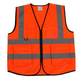 Tela DE SEGURIDAD reflectante de alta calidad Seguridad Trabajo nocturno Construcción al aire libre Camiseta Chaleco de seguridad