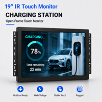 Nuevo Monitor Táctil Full HD de 19 Pulgadas, Infrarrojo, Totalmente Metálico, Relación de Aspecto 4:3, con Interfaces USB, Serial y DVI para Protocolos Android 3M