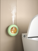 Diffuseur d'huiles essentielles ultrasonique Bluetooth avec veilleuse tactile, pulvérisation programmée et aromathérapie aux huiles essentielles